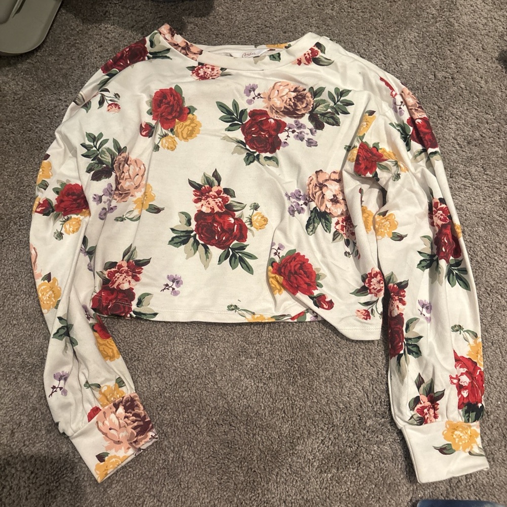 Floral Long Sleeve Women's Top